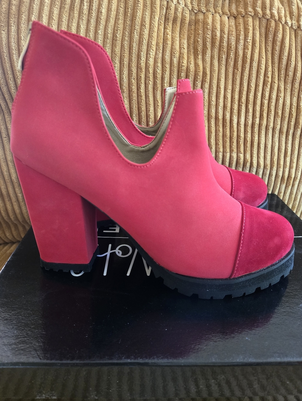 Arden Whol x Cri De Coeur Red Booties